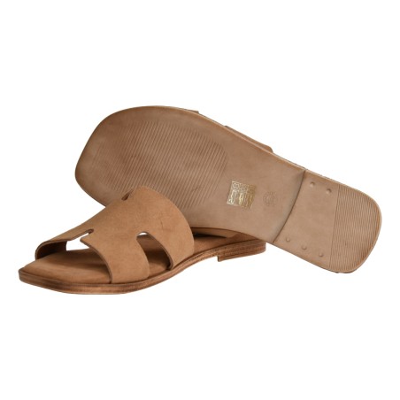 CIABATTA CAMOSCIO J.O.LUXURY STYLE 6016 CUOIO