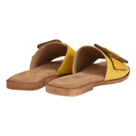 CIABATTA CAMOSCIO FIBBIA J.O.LUXURY STYLE 5988 GIALLO