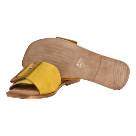 CIABATTA CAMOSCIO FIBBIA J.O.LUXURY STYLE 5988 GIALLO