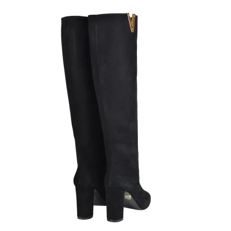 STIVALE CAMOSCIO CON ACCESSORIO V VIA ROMA 15 3865 NERO