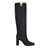 STIVALE CAMOSCIO CON ACCESSORIO V VIA ROMA 15 3865 NERO