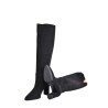 STIVALE CAMOSCIO CON ACCESSORIO V VIA ROMA 15 3865 NERO