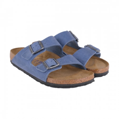 CIABATTA SFB OILED LEATHER BIRKENSTOCK 1022509 BLUE