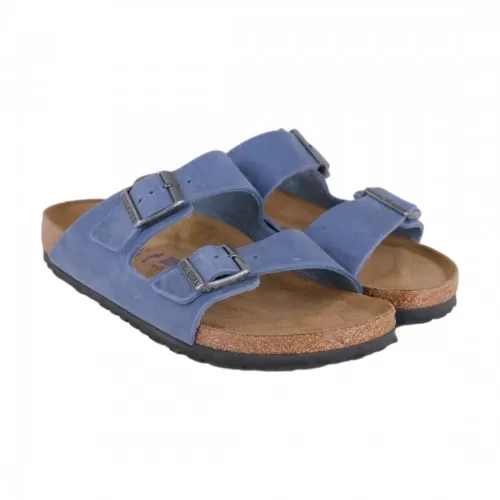 CIABATTA SFB OILED LEATHER BIRKENSTOCK 1022509 BLUE
