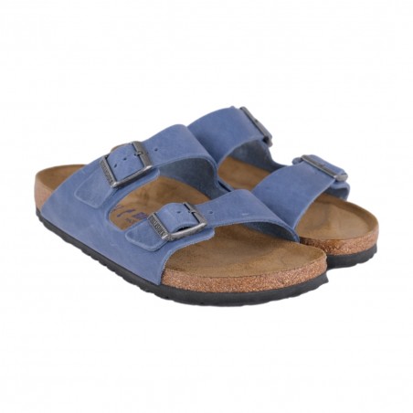 CIABATTA SFB OILED LEATHER BIRKENSTOCK 1022509 BLUE
