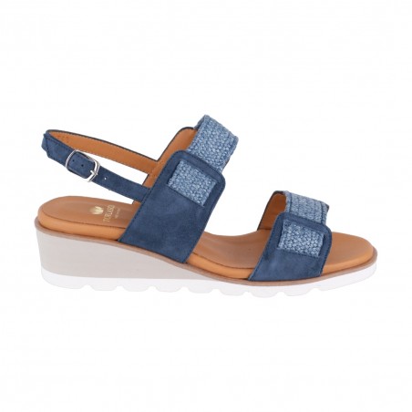 SANDALO CON ZEPPA TORLASCO 10346 BLU