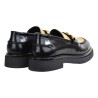 MOCASSINO CON MORSETTO LOAFER AL101 NERO/ORO