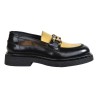 MOCASSINO CON MORSETTO LOAFER AL101 NERO/ORO