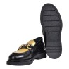 MOCASSINO CON MORSETTO LOAFER AL101 NERO/ORO
