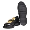 MOCASSINO CON MORSETTO LOAFER AL101 NERO/ORO