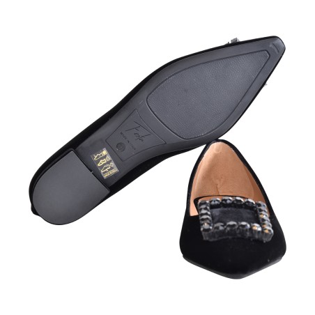 ACCOLLATA VELLUTO C/ACCESSORIO FESTA AMAIA NERO