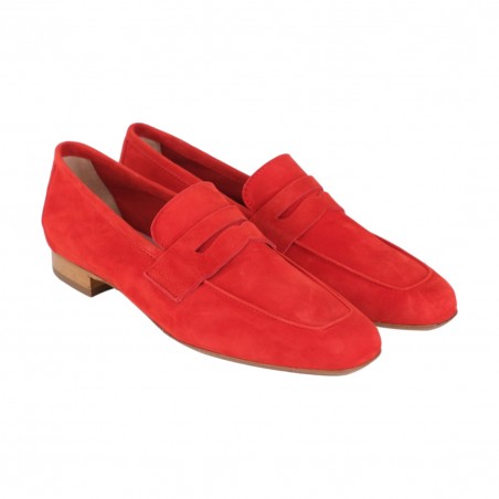 MOCASSINO CAMOSCIO SITON 8059 ROSSO