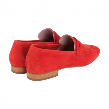 MOCASSINO CAMOSCIO SITON 8059 ROSSO