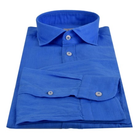 CAMICIA CLASSICA IN LINO BASTONCINO B050.164 04