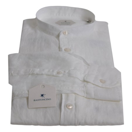 CAMICIA IN LINO BASTONCINO B050.COREANO 01