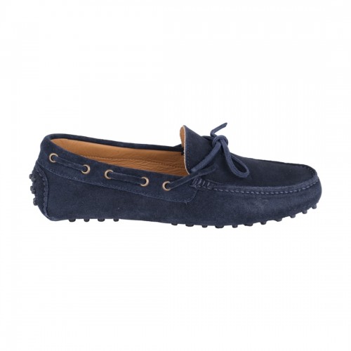 MOCASSINI CON LACCETTO SAXONE PVU2-565 NAVY