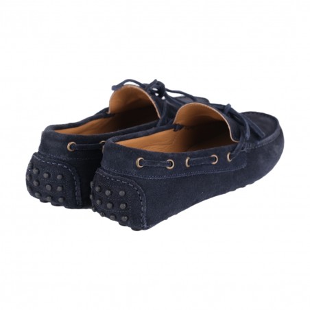 MOCASSINI CON LACCETTO SAXONE PVU2-565 NAVY