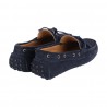 MOCASSINI CON LACCETTO SAXONE PVU2-565 NAVY