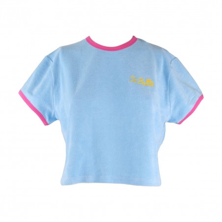 SPONGE CREW NECK T-SHIRT PALM SP3177 MC2 SAINT BARTH GLADYSSTRING 01679B