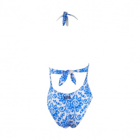 BREASTED HALTER ONE PIECE IKAT BLUR 17 MC2 SAINT BARTH MARYLIN 02471B