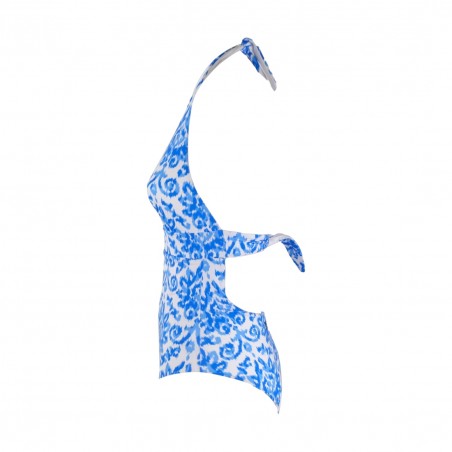 BREASTED HALTER ONE PIECE IKAT BLUR 17 MC2 SAINT BARTH MARYLIN 02471B