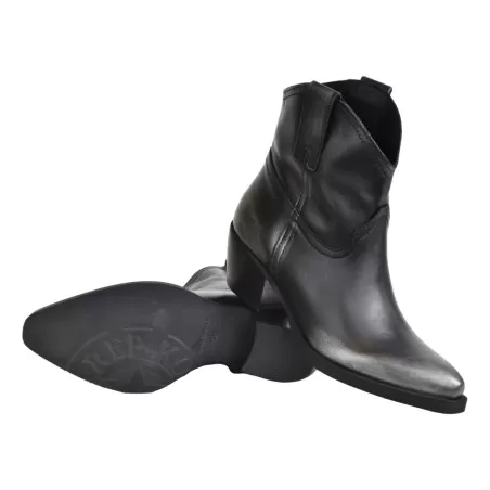 STIVALETTO TEXANO REP-KO CV717 NERO/ARGENTO