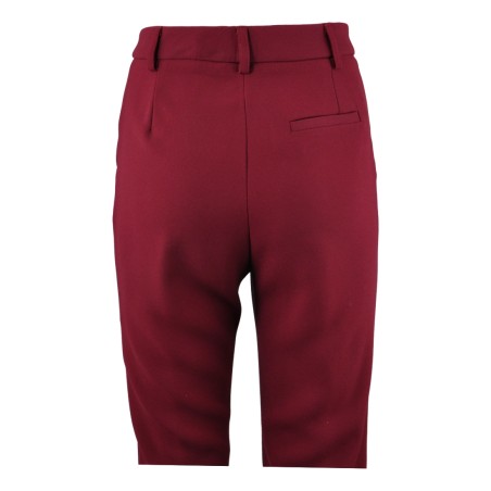 PANTALONE SIGARETTA CREPE SO ALLURE D66017 WINE