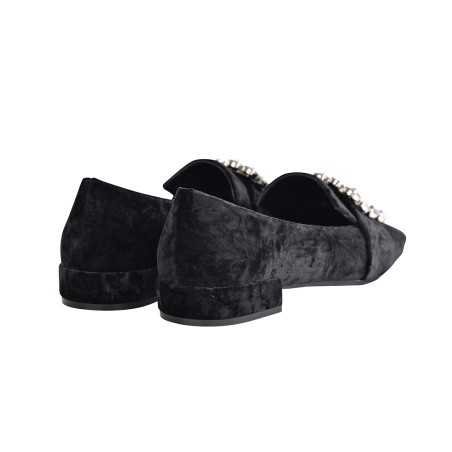 MOCASSINO CON ACCESSORIO FESTA FELISA NERO