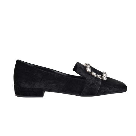 MOCASSINO CON ACCESSORIO FESTA FELISA NERO