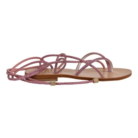 SANDALO GLADIO CON MICROCRISTALLI PAOLA FIORENZA FD21 ROSA