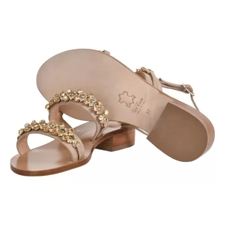 SANDALO IN NAPPA CON MICROCRISTALLI PAOLA FIORENZA FB968 MISIA