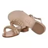 SANDALO IN NAPPA CON MICROCRISTALLI PAOLA FIORENZA FB968 MISIA