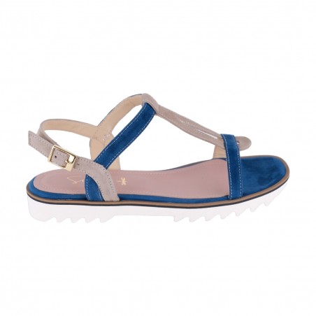 SANDALO IN CAMOSCIO SITON 2209 BLUTAUPE