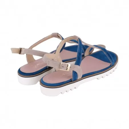 SANDALO IN CAMOSCIO SITON 2209 BLUTAUPE