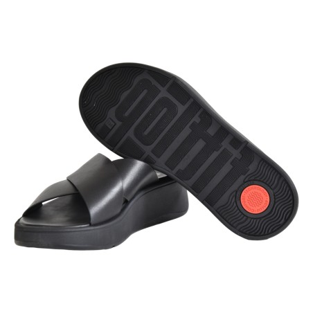 F-MODE LEATHER CROSS SLIDES FIT FLOP FW5 090