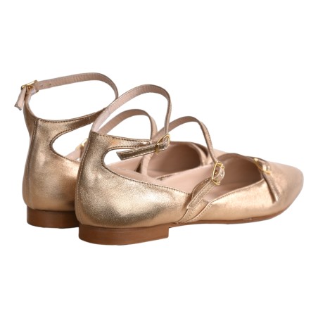 BALLERINA TRIPLO CINTURINO LA PARIGINA H213 FONDOTINTA
