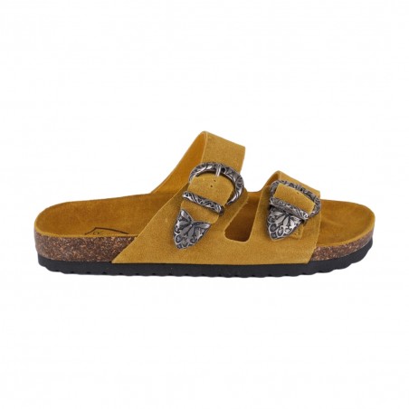 CIABATTA  IN CAMOSCIO KBR SHOES TOKIO GIRASOLE