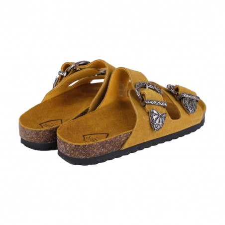 CIABATTA  IN CAMOSCIO KBR SHOES TOKIO GIRASOLE