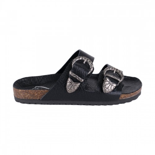 CIABATTA  IN PELLE KBR SHOES TOKIO NERO