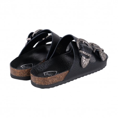 CIABATTA  IN PELLE KBR SHOES TOKIO NERO