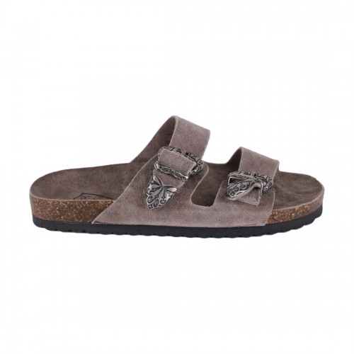 CIABATTA  IN CAMOSCIO KBR SHOES TOKIO TAUPE