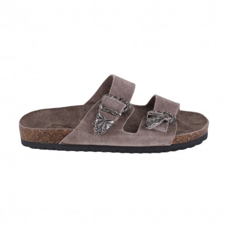 CIABATTA  IN CAMOSCIO KBR SHOES TOKIO TAUPE