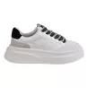 SNEAKERS IN PELLE ASH IMPULSBIS01 WHITE