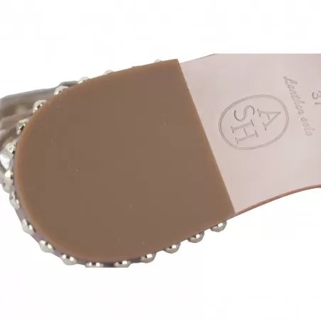 SANDALO CON BORCHIE DOPPIO CINTURINO ASH PETRA06 GOLD