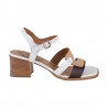 SANDALO IN PELLE LA PARIGINA 512/513 BIANCO