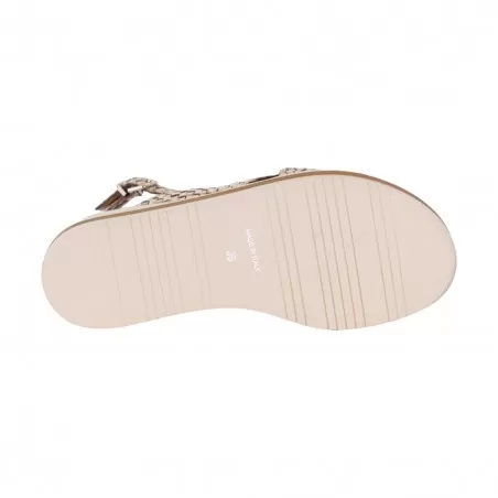 SANDALO IN PELLE INTRECCIATA LA PARIGINA F220/1 ORO