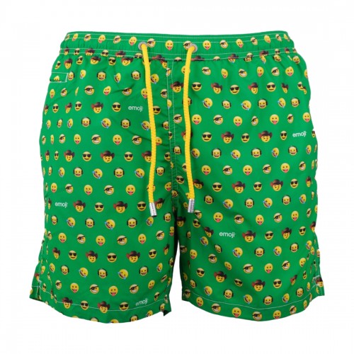 ULTRALIGHT SWIM SHORT EMOJI FUNNY 57 MC2 SAINT BARTH LIGHTINGMICRO 01862B