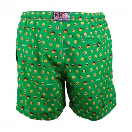 ULTRALIGHT SWIM SHORT EMOJI FUNNY 57 MC2 SAINT BARTH LIGHTINGMICRO 01862B