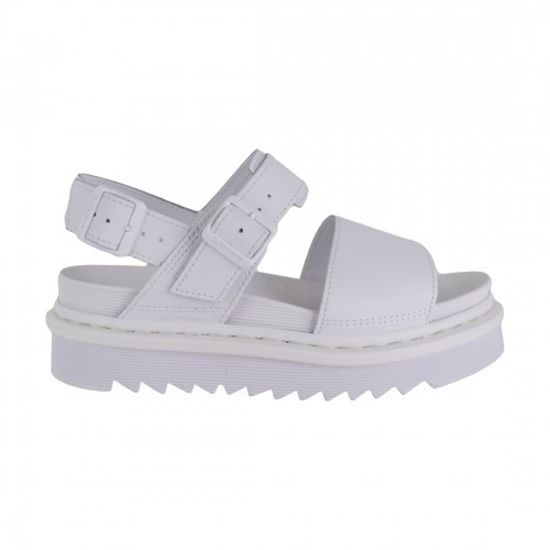 SANDALO VOSS MONO HYDRO LEATHER DR. MARTENS 27326100 WHITE