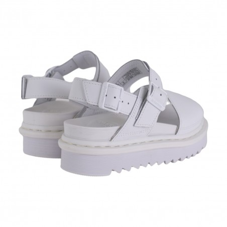 SANDALO VOSS MONO HYDRO LEATHER DR. MARTENS 27326100 WHITE